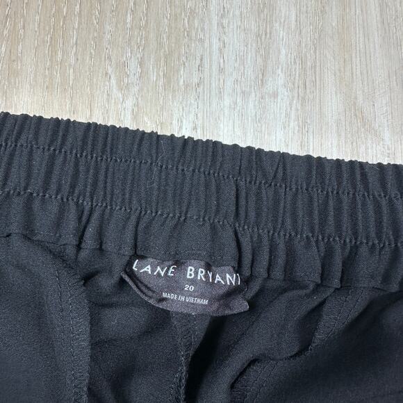 Eloquii Black Straight Leg Nautical Silver Button Detail Work Pull On Pants 20 - Picture 8 of 14